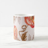 Beige Hintergrundbeläge Wasserfarbmuster Kaffeetasse (Mittel)