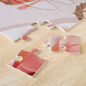 Beige Hintergrundbeläge Wasserfarbmuster Puzzle (Seite)