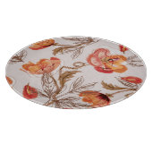 Beige Hintergrundbeläge Wasserfarbmuster Schneidebrett (Ecke)