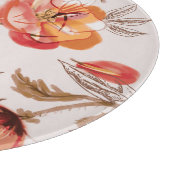 Beige Hintergrundbeläge Wasserfarbmuster Schneidebrett (Ecke)