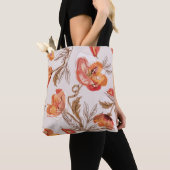 Beige Hintergrundbeläge Wasserfarbmuster Tasche (Von Nahem)