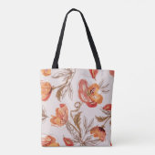 Beige Hintergrundbeläge Wasserfarbmuster Tasche (Rückseite)