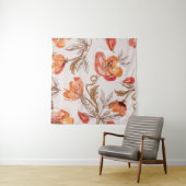 Beige Hintergrundbeläge Wasserfarbmuster Wandteppich (Beispiel)