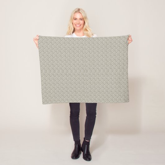 Beige Hintergrundfarbe mit kleinen Quadraten Fleecedecke (Beispiel)