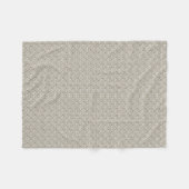 Beige Hintergrundfarbe mit kleinen Quadraten Fleecedecke (Vorderseite (Horizontal))
