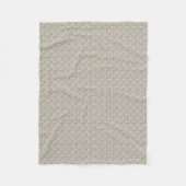 Beige Hintergrundfarbe mit kleinen Quadraten Fleecedecke (Vorderseite)