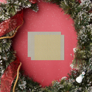 Beige Hintergrundfarbe mit kleinen Quadraten Folien Feiertagspostkarte
