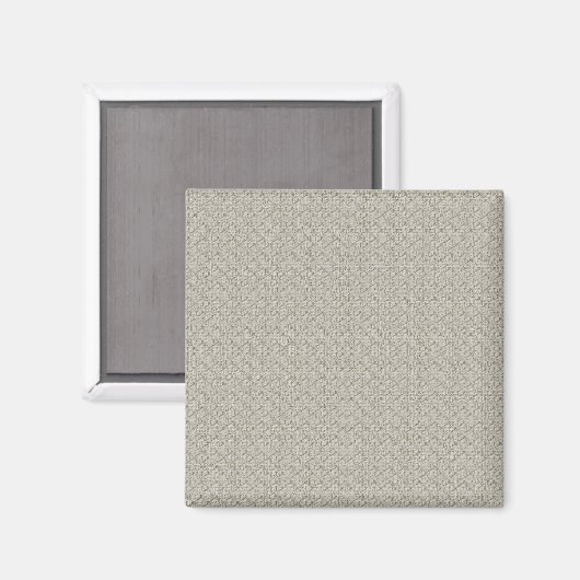 Beige Hintergrundfarbe mit kleinen Quadraten Magnet (Vorderseite/Rückseite)