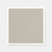 Beige Hintergrundfarbe mit kleinen Quadraten Serviette (Vorderseite)
