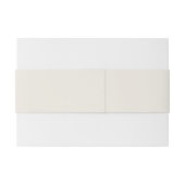 Beige-Hochzeit aus Baumwolle Einladungsbanderole (Rückseitenbeispiel)