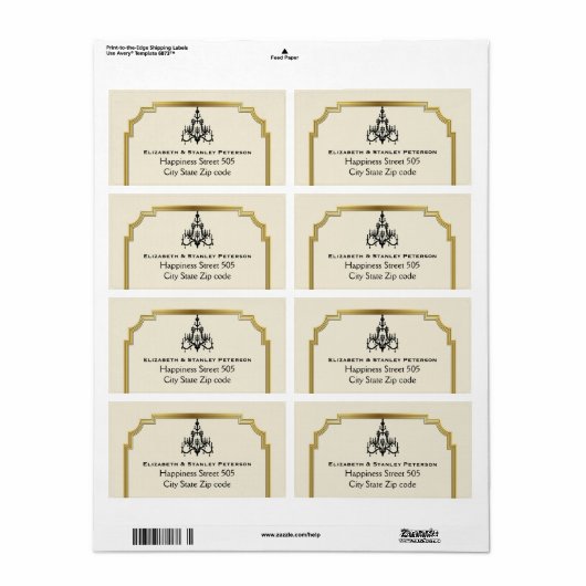 Beige Hochzeitsfeier im Art Deco Stil (Vorne)