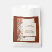 Beige-Hochzeitsmotiv Geschenktütchen (Vorderseite)