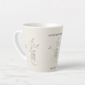 Beige I Liebe Sie auf den Mond Tasse Latte Cup (Linke Ecke)
