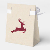 Beige Imitate Pappe Weihnachtsgeschenk-Tasche Geschenkschachtel (Rückseite)