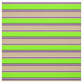 Beige, Indigo, Tan, Chartreuse und Schwarzes Muste Stoff (Muster)