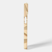 Beige iPhone Case Minimalist 3D Design (Rückseite / Rechts)