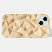Beige iPhone Case Minimalist 3D Design (Rückseite (Horizontal))
