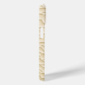 Beige iPhone Case with Organic Textured Relief (Rückseite / Rechts)