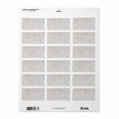 Beige islamische geometrische Muster Adressaufkleber (Vorne)