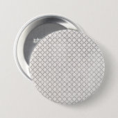 Beige islamische geometrische Muster Button (Vorne & Hinten)