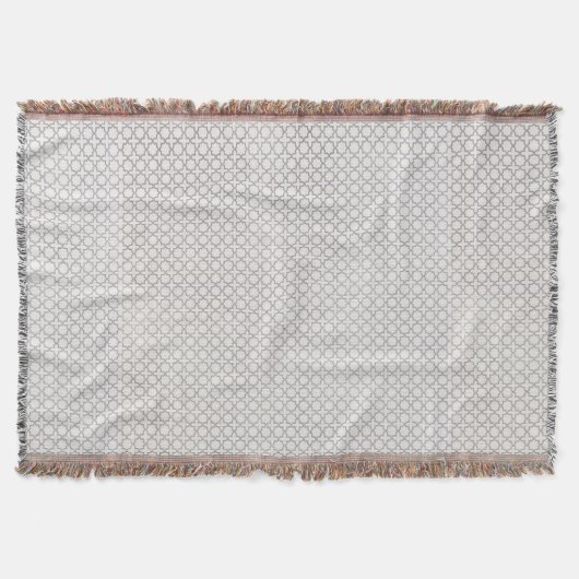 Beige islamische geometrische Muster Decke (Vorderseite)