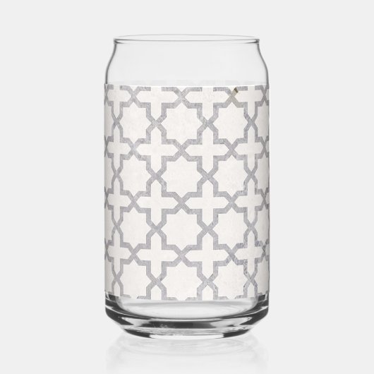 Beige islamische geometrische Muster Dosenglas (Vorderseite)