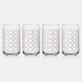 Beige islamische geometrische Muster Dosenglas (Rechts)