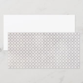 Beige islamische geometrische Muster Feiertagskarte (Vorne/Hinten)