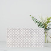 Beige islamische geometrische Muster Feiertagskarte (Stehend Vorderseite)