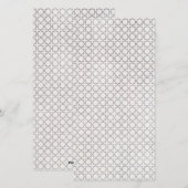 Beige islamische geometrische Muster Feiertagskarte (Vorne/Hinten)