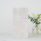 Beige islamische geometrische Muster Feiertagskarte (Stehend Vorderseite)