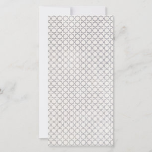 Beige islamische geometrische Muster Feiertagskarte