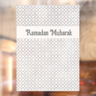 Beige islamische geometrische Muster Fensteraufkleber
