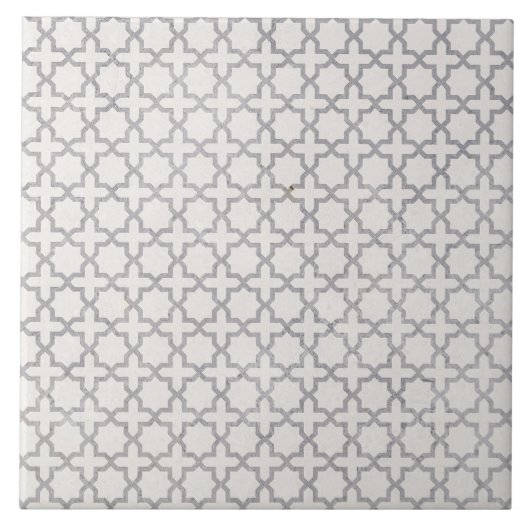 Beige islamische geometrische Muster Fliese (Vorderseite)
