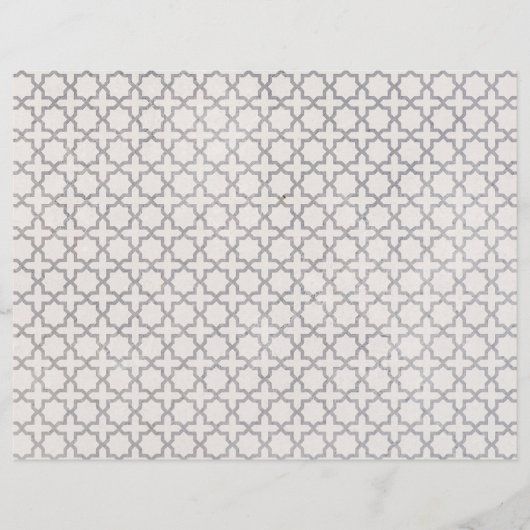 Beige islamische geometrische Muster Flyer (Vorne)