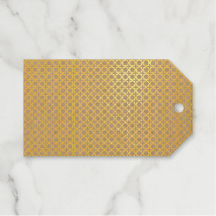 Beige islamische geometrische Muster Geschenkanhänger