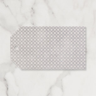 Beige islamische geometrische Muster Geschenkanhänger