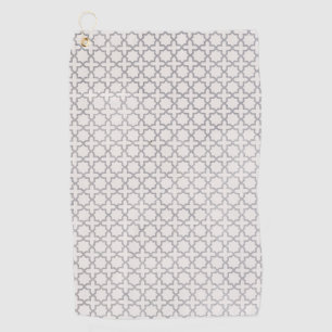 Beige islamische geometrische Muster Golfhandtuch