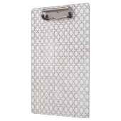 Beige islamische geometrische Muster Klemmbrett (Links)