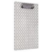 Beige islamische geometrische Muster Klemmbrett (Rechts)