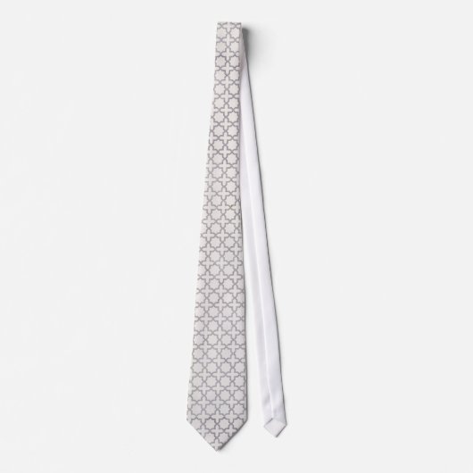 Beige islamische geometrische Muster Krawatte (Vorderseite)