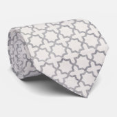Beige islamische geometrische Muster Krawatte (Gerollt)