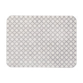 Beige islamische geometrische Muster Magnet (Horizontal)