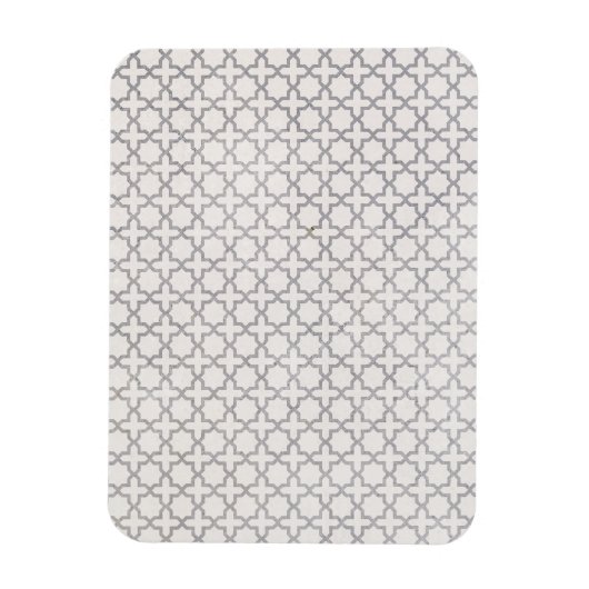 Beige islamische geometrische Muster Magnet (Vertikal)