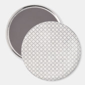 Beige islamische geometrische Muster Magnet (Vorderseite/Rückseite)