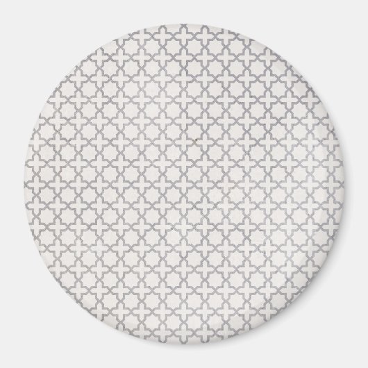Beige islamische geometrische Muster Magnet (Vorne)