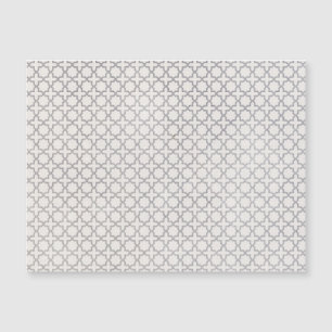 Beige islamische geometrische Muster Magnetkarte