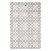 Beige islamische geometrische Muster Mini Klemmbrett (Rückseite)