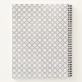 Beige islamische geometrische Muster Notizblock (Rückseite)