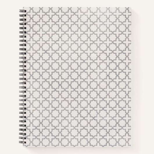 Beige islamische geometrische Muster Notizblock (Vorderseite)